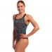 Жіночий купальник Funkita Ladies Eclipse One Piece Spiro Mint (FKS067L72095) розмір 12 чорний