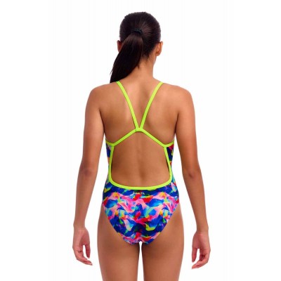 Дитячій купальник Funkita Girl's Single Strap One Piece Wet Wave (FKS030G72221) розмір 14 синій Дитячій купальник Funkita Girl's Single Strap One Piece Wet Wave (FKS030G72221) розмір 14 синій