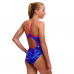 Дитячий купальник Funkita Girl's Diamond Back One Piece Rising Tide (FKS033G72306) синій розмір 10 (10-11 років)