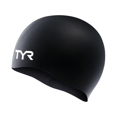 Шапочка для плавання TYR Adult Silicone Wrinkle-Free Swim Cap (LCS-001) чорна