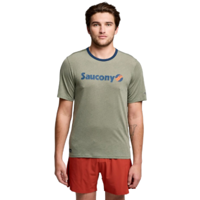 Футболка Saucony STOPWATCH GRAPHIC SHORT SLEEVE (SAM800378-BUHS4) розмір XXL