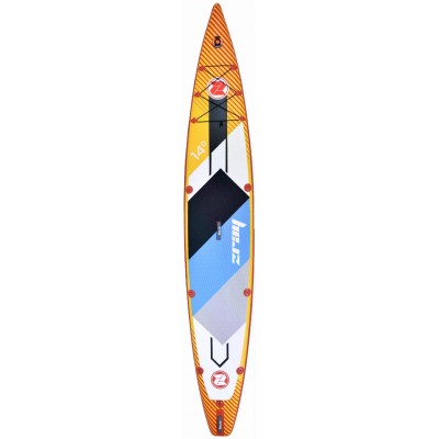 Надувна гоночна SUP дошка Z-Ray RAPID PRO R2 з веслом, насосом та сумкою для зберігання.