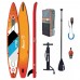 Надувна гоночна SUP дошка Z-Ray RAPID PRO R2 з веслом, насосом та сумкою для зберігання.